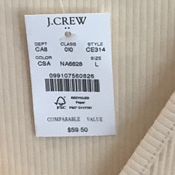 J Crew Long Sleeve Henley, Size L - Picture 7 of 7